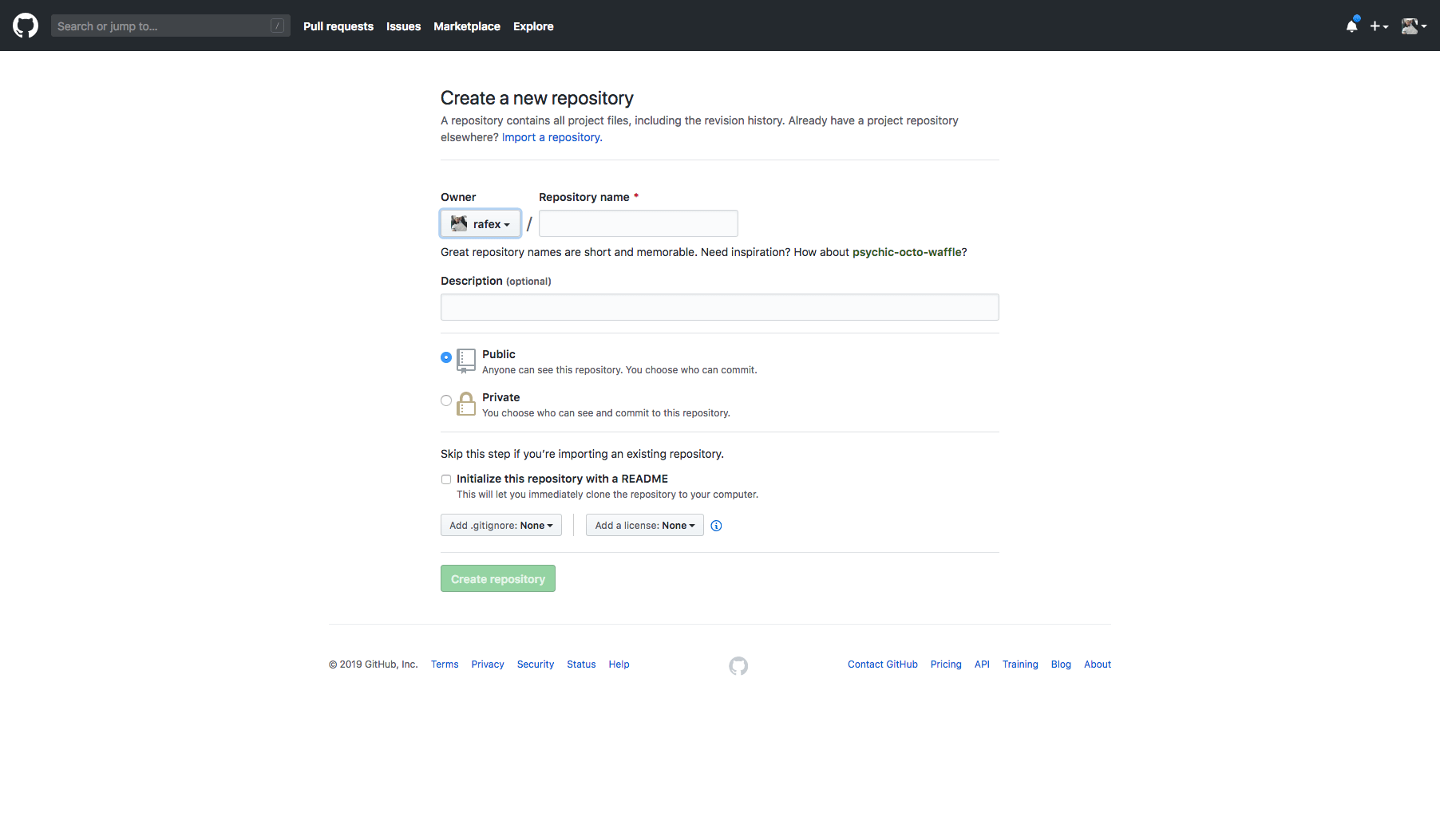 Create a New Repository